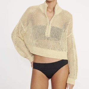 Staud Cropped Hampton Sweater